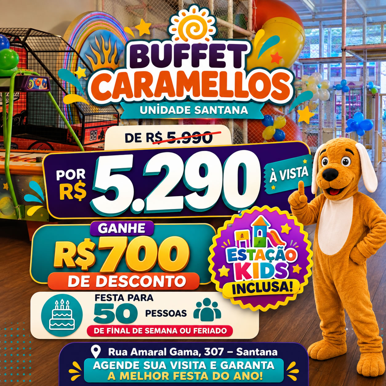 Promoção Buffet Caramellos Santana M